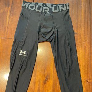 black under armour 3/4 tights compression